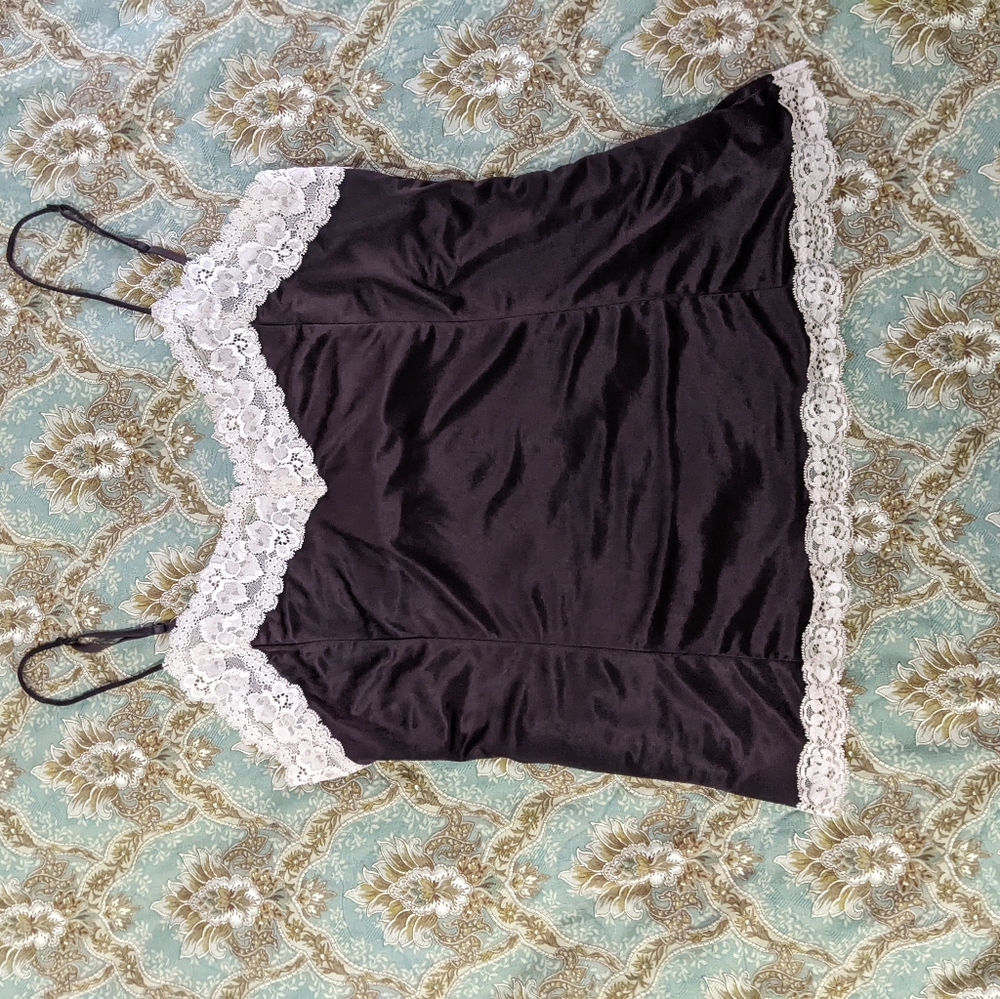 Vintage fairycore grunge satin tank
